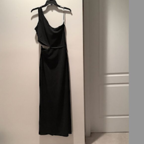 ABS Allen Schwartz Dresses & Skirts - ABS One-shoulder Black Formal Dress by Allen Schwartz